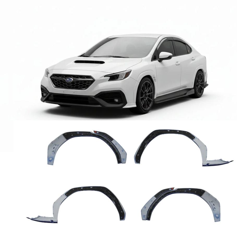 2022-2026 Subaru WRX Paint Matched Fender Flares - Ceramic White