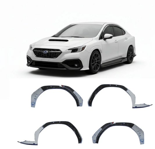 2022-2026 Subaru WRX Paint Matched Fender Flares - Ceramic White
