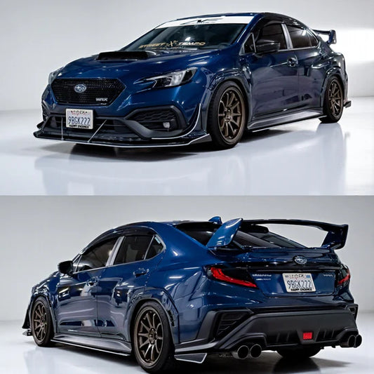 2022-2026 Subaru WRX Paint Matched Fender Flares - Sapphire Blue