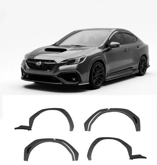 2022-2026 Subaru WRX Paint Matched Fender Flares - Magnetite Gray Metallic