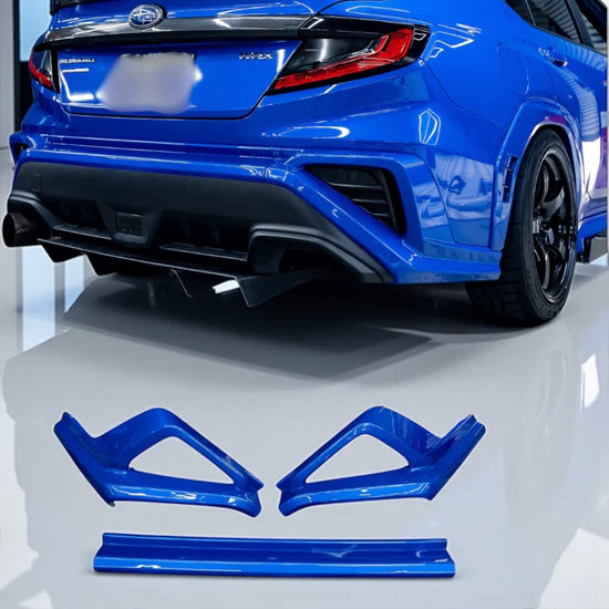 2022-2026 Subaru WRX Paint Matched Rear Bumper Lip - World Rally Blue