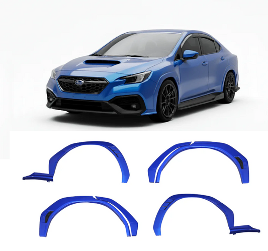2022-2026 Subaru WRX Paint Matched Fender Flares - World Rally Blue