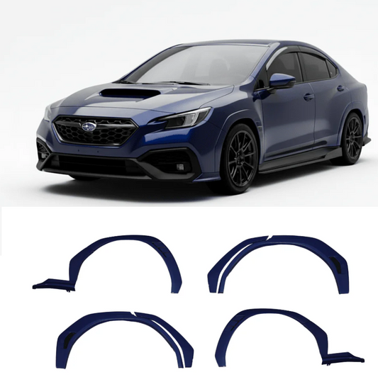 2022-2026 Subaru WRX Paint Matched Fender Flares - Sapphire Blue